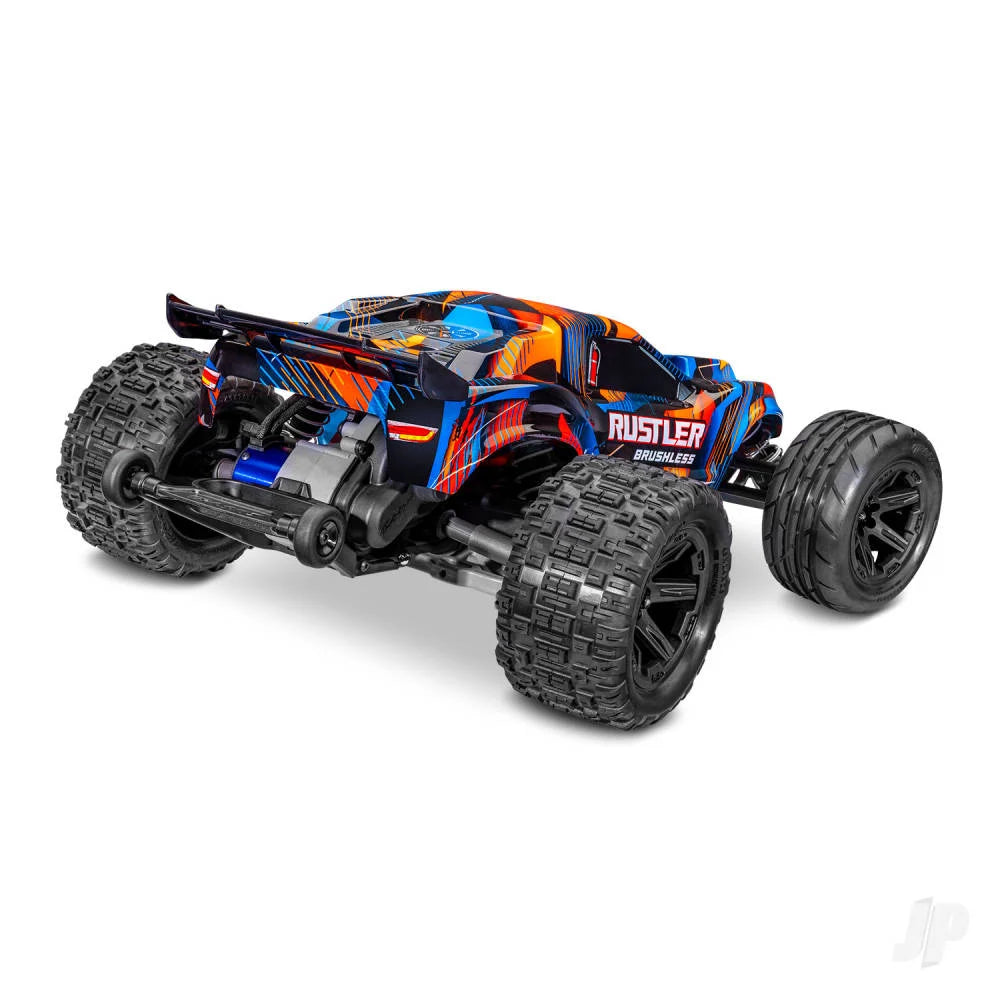 Traxxas Rustler 1:10 2WD RTR Stadium Truck - Orange(+ TQi Sport 2-ch - TSM - VX3, Velineon V3200 - Clipless Body) (Copy)