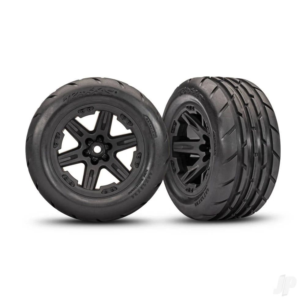 Traxxas Rustler 1:10 2WD RTR Stadium Truck - Black (+ TQi Sport 2-ch - TSM - VX3, Velineon V3200 - Clipless Body) (Copy)