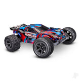 Traxxas Rustler 1:10 2WD RTR Stadium Truck - Red (+ TQi Sport 2-ch - TSM - VX3, Velineon V3200 - Clipless Body)