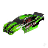 Body Rustler (also fits Rustler VXL) green (painted decals applied assembled with wing)