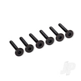 Traxxas Screws Flat-Head 3x20mm Hex (6)