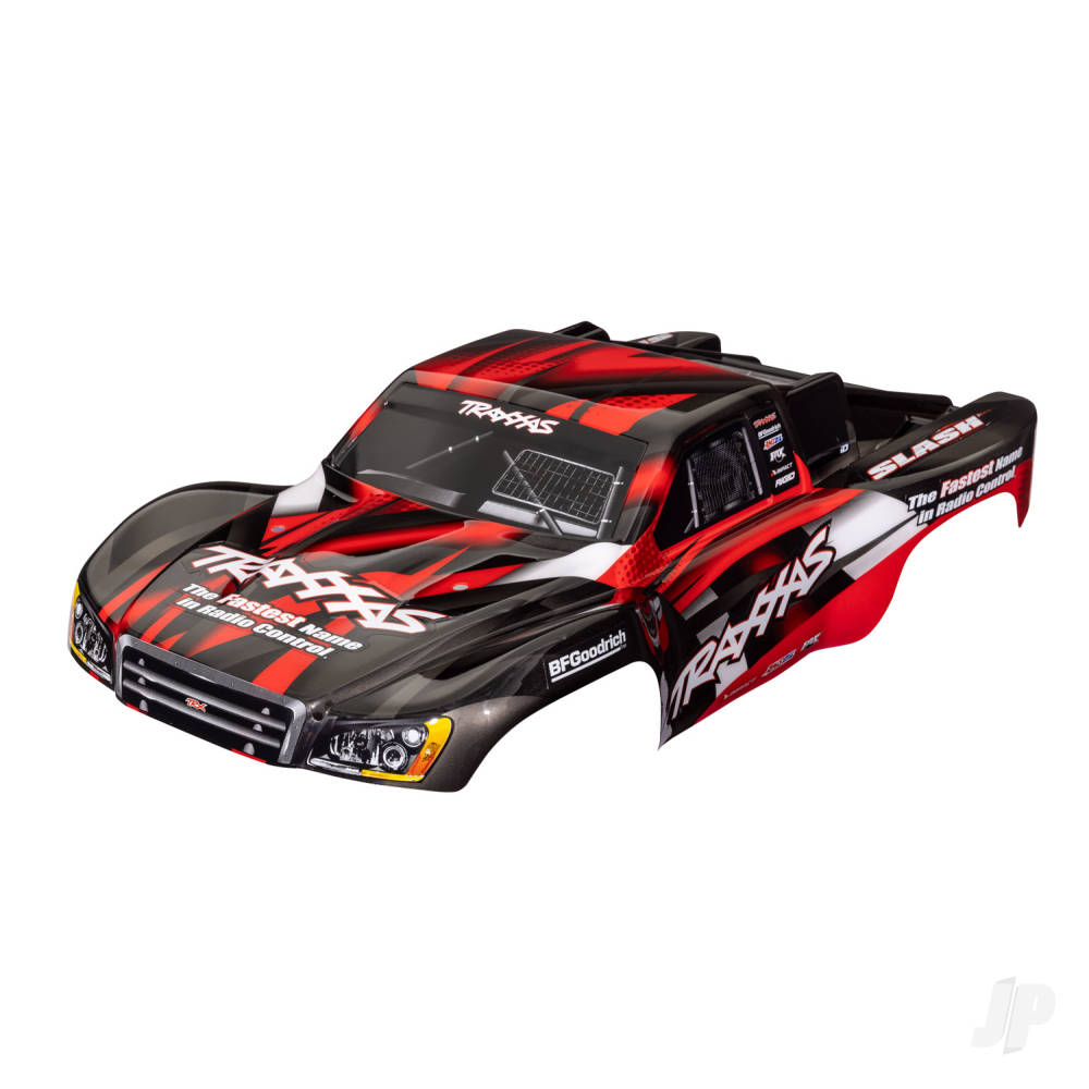 Body Slash 2WD (also fits Slash VXL & Slash 4X4) red (painted decals applied)