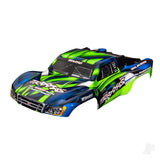 Body Slash 2WD (also fits Slash VXL & Slash 4X4) green & blue (painted decals applied)