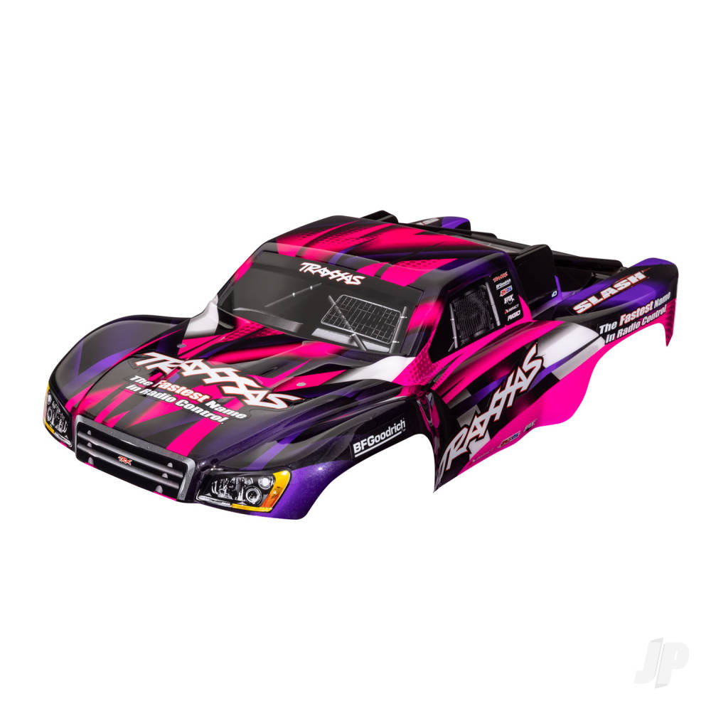 Body Slash 2WD (also fits Slash VXL & Slash 4X4) pink & purple (painted decals applied)