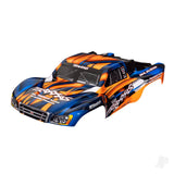 Body Slash 2WD (also fits Slash VXL & Slash 4X4) orange & blue (painted decals applied)