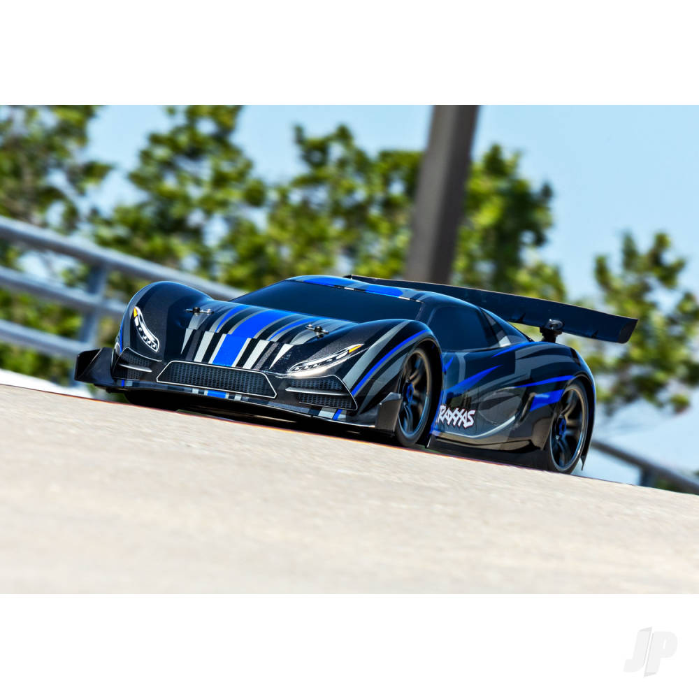 Traxxas XO-1 1:7 100+ MPH 4WD RTR Brushless Electric Race Car- Blue (+ TQi 2-ch wireless/TSM/Castle Mamba ESC)