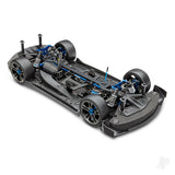 Traxxas XO-1 1:7 100+ MPH 4WD RTR Brushless Electric Race Car- Blue (+ TQi 2-ch wireless/TSM/Castle Mamba ESC)