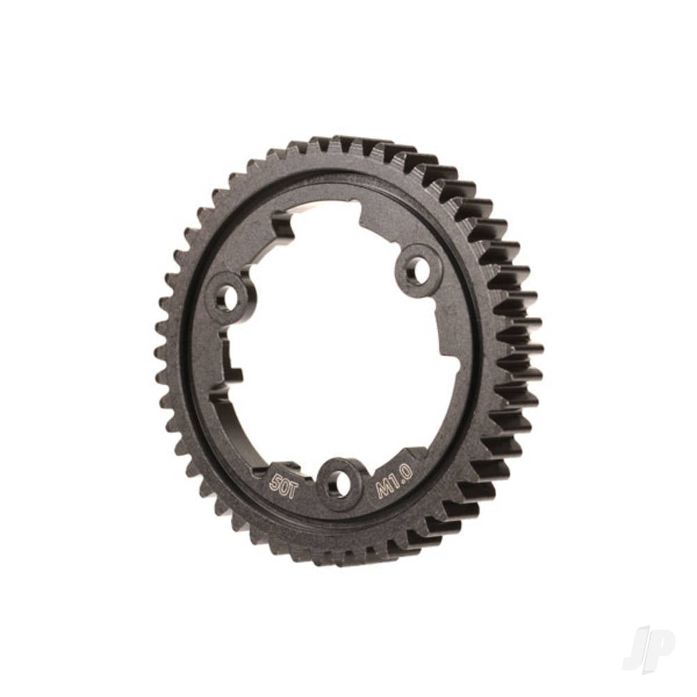 Spur gear 50-tooth steel (wide face 1.0 metric pitch)
