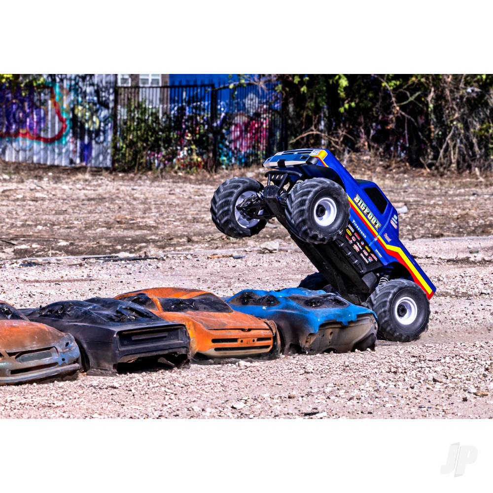 Bigfoot HD BL-2S 1:10 4WD RTR Monster Truck Blue (+ TQ 2-ch BL-2S 3300kV Classic Replica No. 8 Clipless Body)
