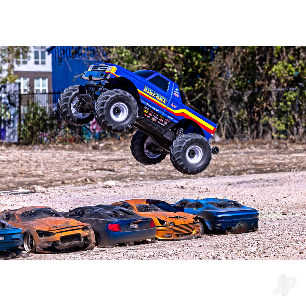 Bigfoot HD BL-2S 1:10 4WD RTR Monster Truck Blue (+ TQ 2-ch BL-2S 3300kV Classic Replica No. 8 Clipless Body)