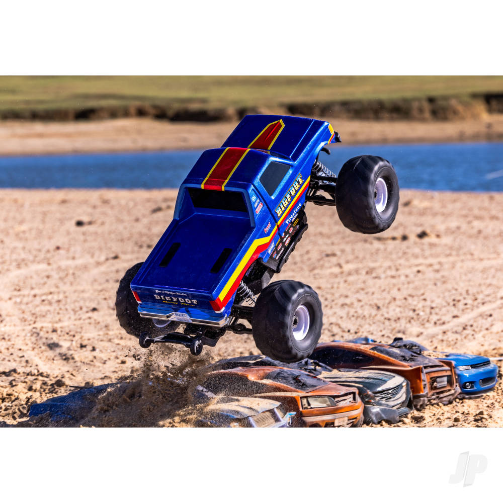 Bigfoot HD BL-2S 1:10 4WD RTR Monster Truck Blue (+ TQ 2-ch BL-2S 3300kV Classic Replica No. 8 Clipless Body)
