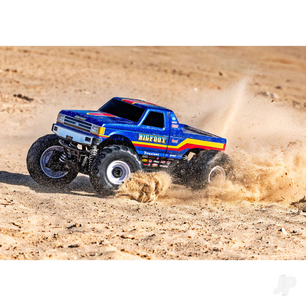 Bigfoot HD BL-2S 1:10 4WD RTR Monster Truck Blue (+ TQ 2-ch BL-2S 3300kV Classic Replica No. 8 Clipless Body)