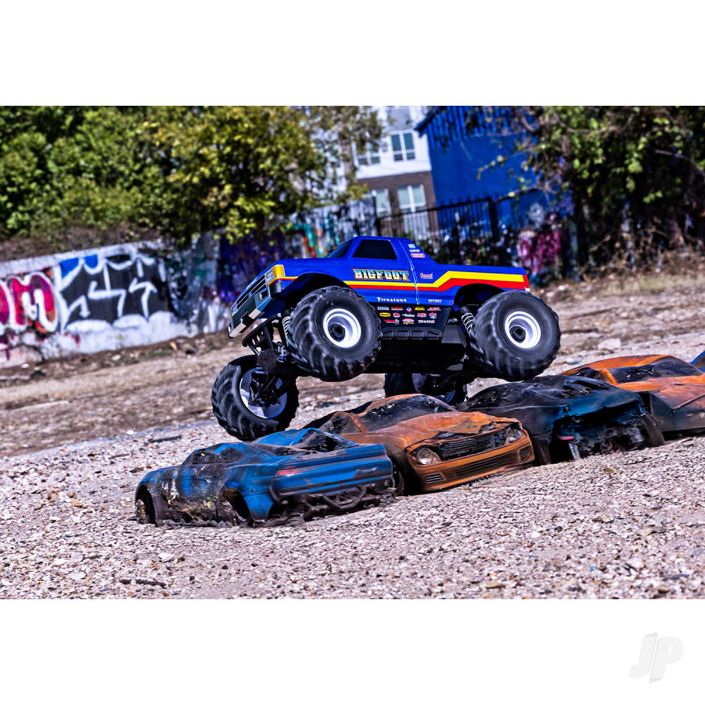 Bigfoot HD BL-2S 1:10 4WD RTR Monster Truck Blue (+ TQ 2-ch BL-2S 3300kV Classic Replica No. 8 Clipless Body)