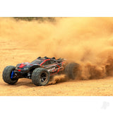 Traxxas 1/10 Rustler 4X4 BL-2S - 4WD RTR Brushless Electric Stadium Truck - Red (+ TQ 2-ch/BL-2s/3300kV)