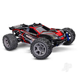 Traxxas 1/10 Rustler 4X4 BL-2S - 4WD RTR Brushless Electric Stadium Truck - Red (+ TQ 2-ch/BL-2s/3300kV)