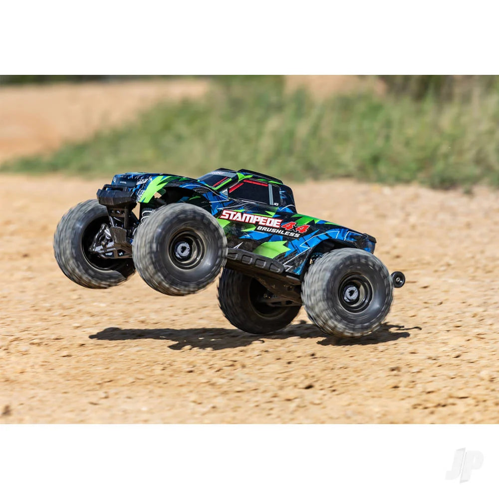 Traxxas Stampede 4WD 1:10 4WD RTR Monster Truck - Green (+ TQi Sport 2-ch/VX3 V3200 Clipless Body)