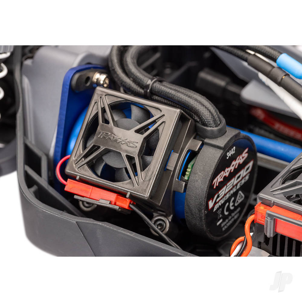 Traxxas Rustler 1:10 4WD RTR Stadium Truck, -Red (+ TQi Sport 2-ch - TSM - VX3 - Velineon V3200 - Clipless Body)