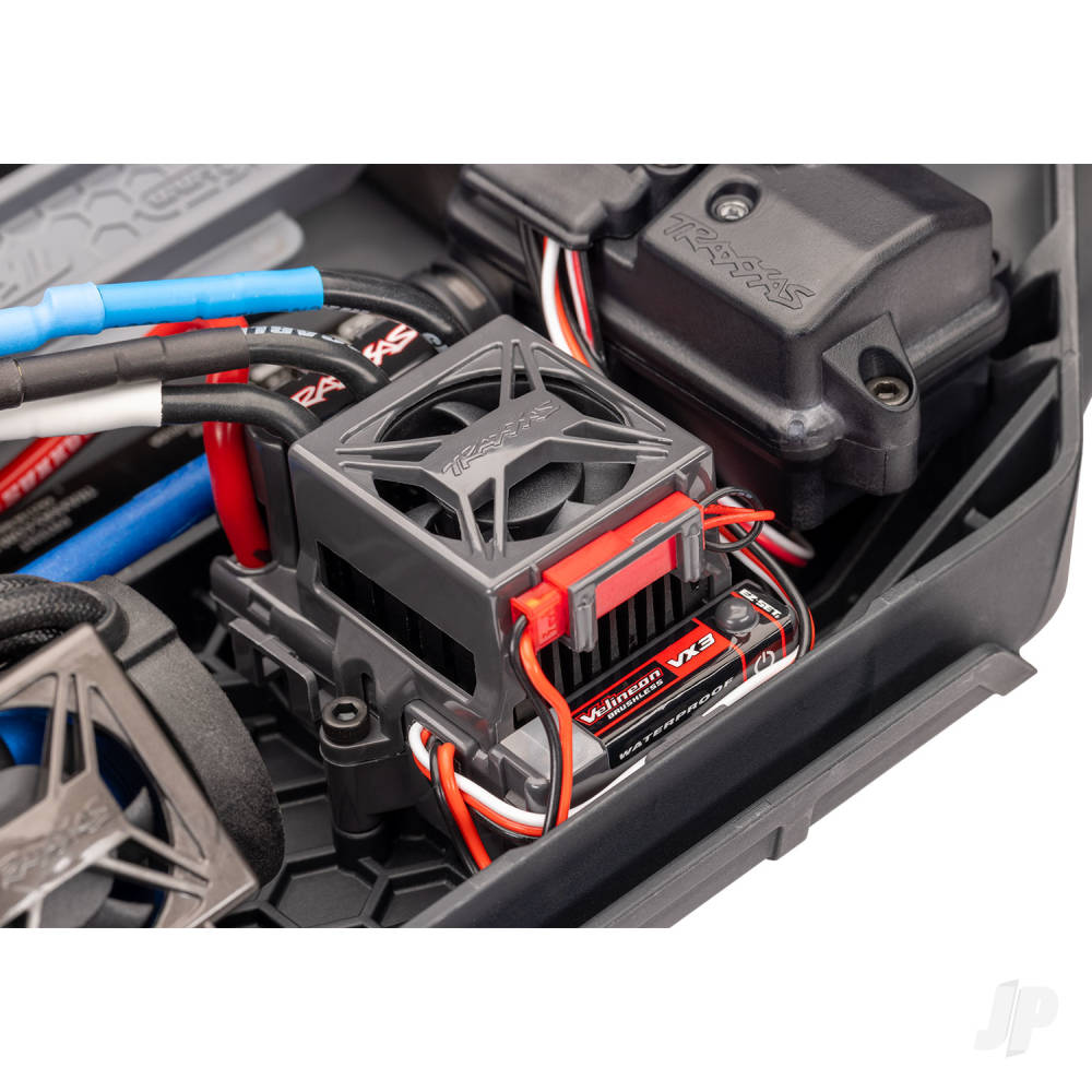 Traxxas Rustler 1:10 4WD RTR Stadium Truck, -Red (+ TQi Sport 2-ch - TSM - VX3 - Velineon V3200 - Clipless Body)