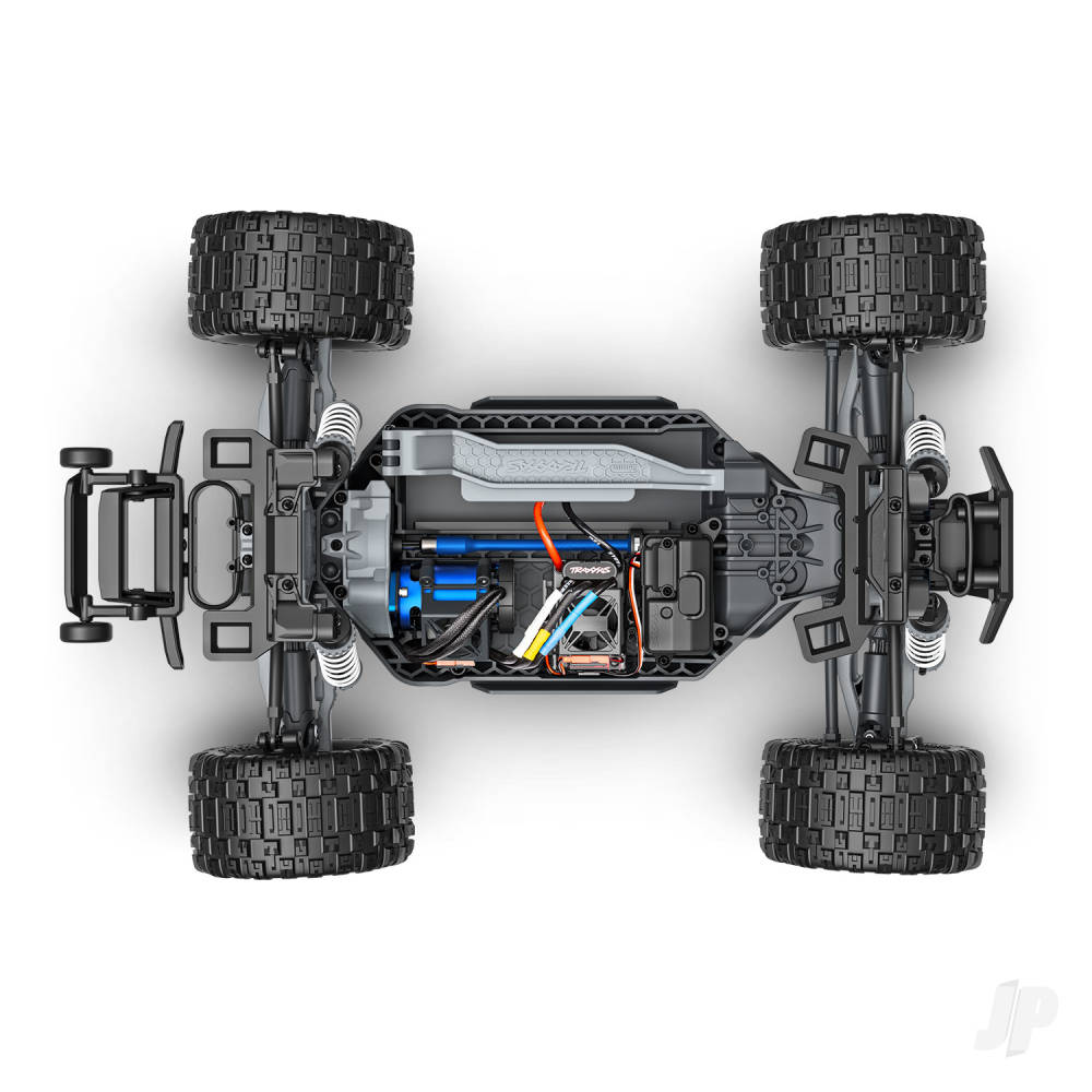 Traxxas Rustler 1:10 4WD RTR Stadium Truck, -Red (+ TQi Sport 2-ch - TSM - VX3 - Velineon V3200 - Clipless Body)