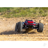 Traxxas Rustler 1:10 4WD RTR Stadium Truck, -Red (+ TQi Sport 2-ch - TSM - VX3 - Velineon V3200 - Clipless Body)
