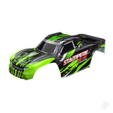 Body Stampede 4X4 Brushless green (painted decals applied) (assembled with front & rear body mounts and rear body support for clipless mounting)