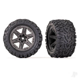Tyres & wheels assembled glued (2.8in) (RXT gray wheels Talon EXT Tyres foam inserts) (4WD electric front/rear 2WD electric front only) (2) (TSM rated)