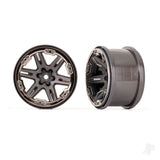 Wheels RXT 2.8in (charcoal gray & black chrome) (2)