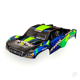 Body Slash VXL 2WD (also fits Slash 4X4) green & blue (painted decals applied)