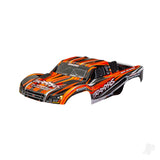 Traxxas Body Slash 4X4 (also fits Slash VXL & Slash 2WD) Orange (painted decals applied) (assembled with front & rear latches for clipless mounting)