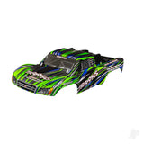 Traxxas Body Slash 4X4 (also fits Slash VXL & Slash 2WD) Green (painted decals applied) (assembled with front & rear latches for clipless mounting)