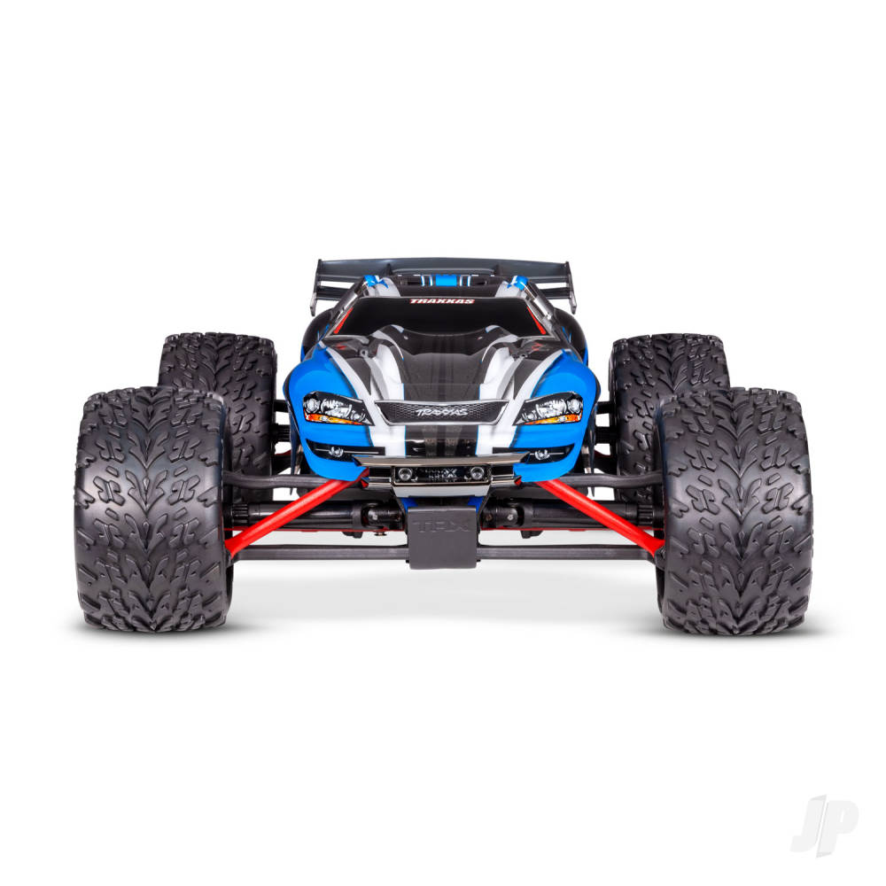 Traxxas E-Revo 1:16 4X4 Monster Truck - Blue (+ TQ 2-ch/XL-2.5/Titan 550/6-Cell NiMH/USB-C charger)