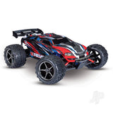 Traxxas E-Revo 1:16 4X4 Monster Truck - Red Blue (+ TQ 2-ch/XL-2.5/Titan 550/6-Cell NiMH/USB-C charger)