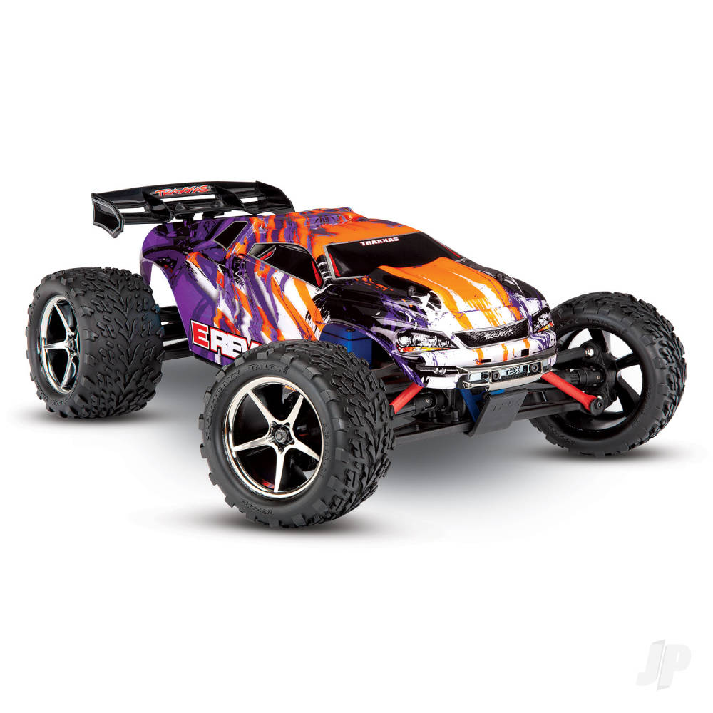 Traxxas E-Revo VXL 1:16 4X4 RTR Brushless Electric Racing Monster Truck (+ TQi 2-ch/VXL-3m/Velineon 380/6-Cell NiMH/2A USB-C charger)