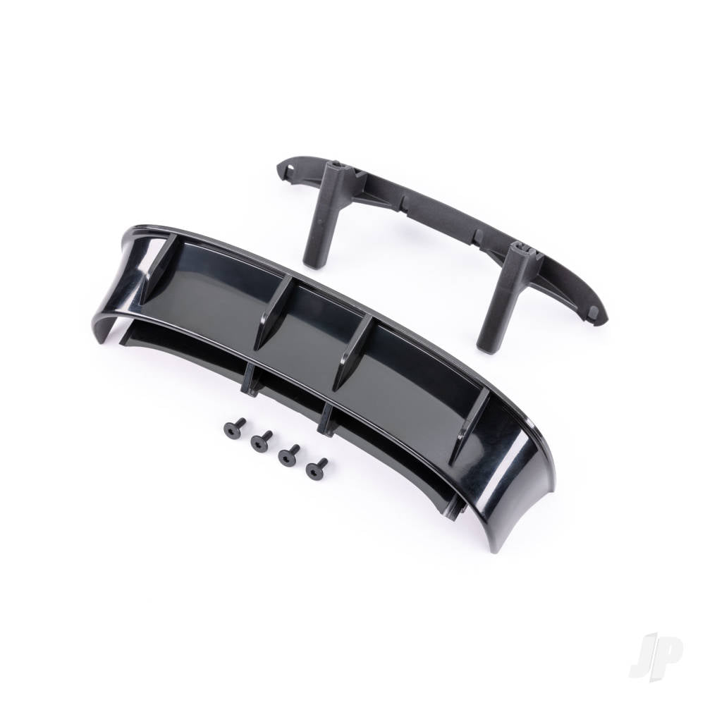 Wing Ford Fiesta ST Rally (black)/ body posts rear/ 3x8mm FCS (4) (fits #7412 series bodies)