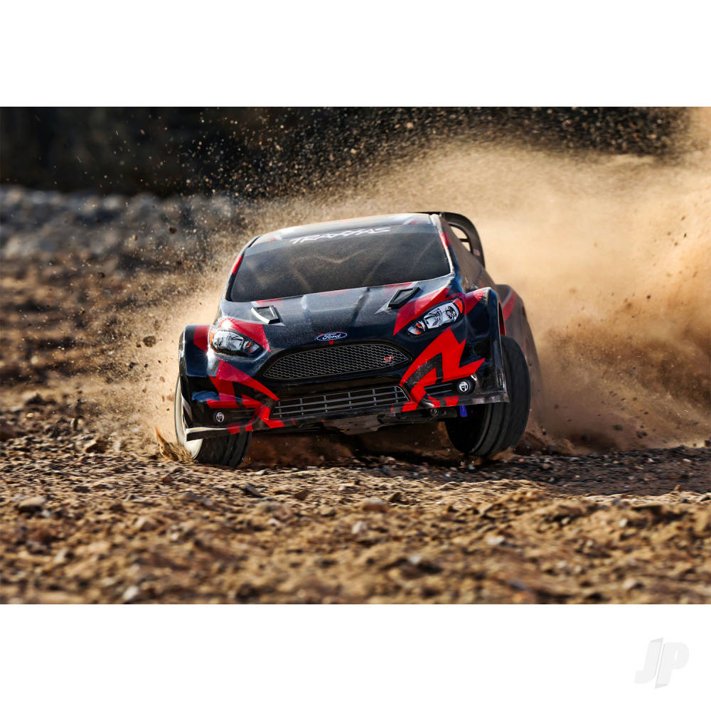 Traxxas Fiesta ST 1:10 AWD RTR Rally Car -  Red TQ 2-ch/BL-2S Motor & ESC)