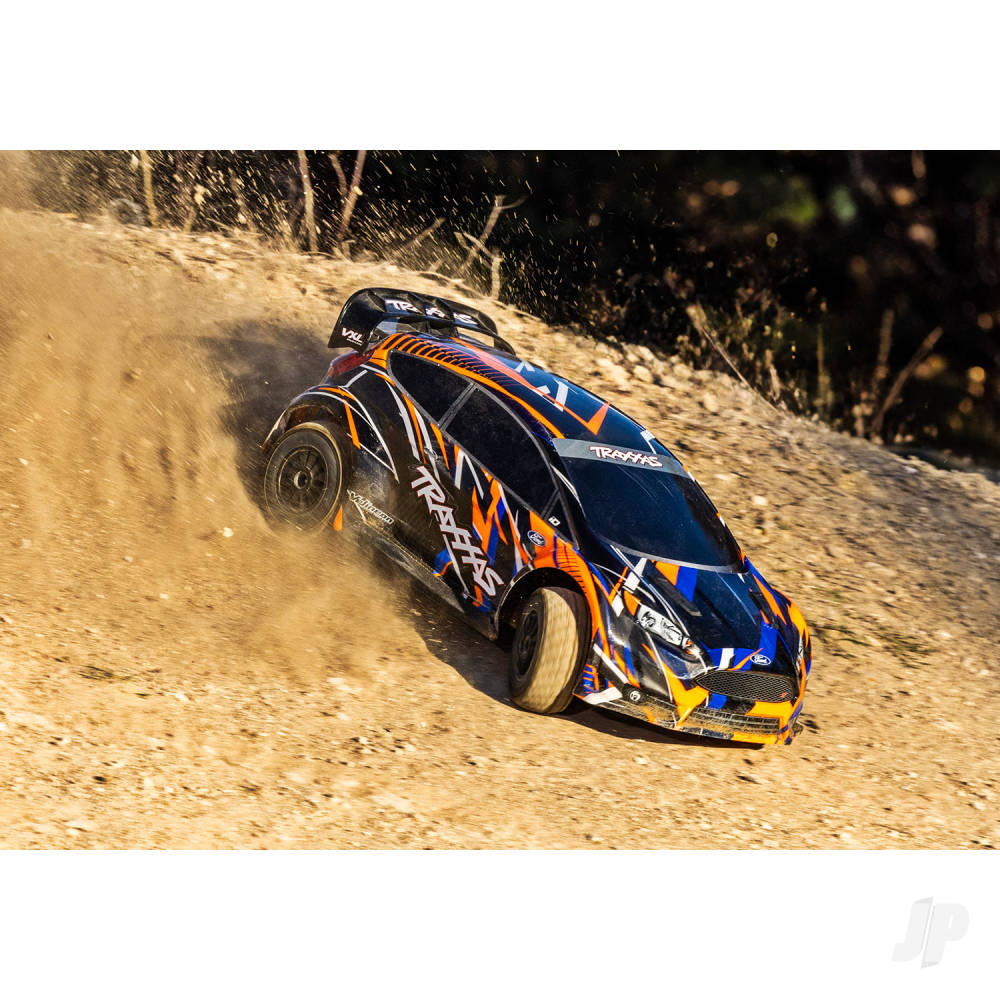 Traxxas Ford Fiesta ST Rally VXL - 1/10 scale AWD rally car - Ready-To-Race with TQi 2.4 GHz radio system/Velineon brushless power system/and clipless licensed ProGraphix body