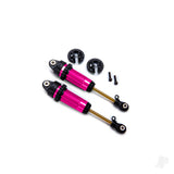 Shocks GTR xx-long pink-anodised PTFE-coated bodies with TiN shafts (fully assembled without springs) (2)