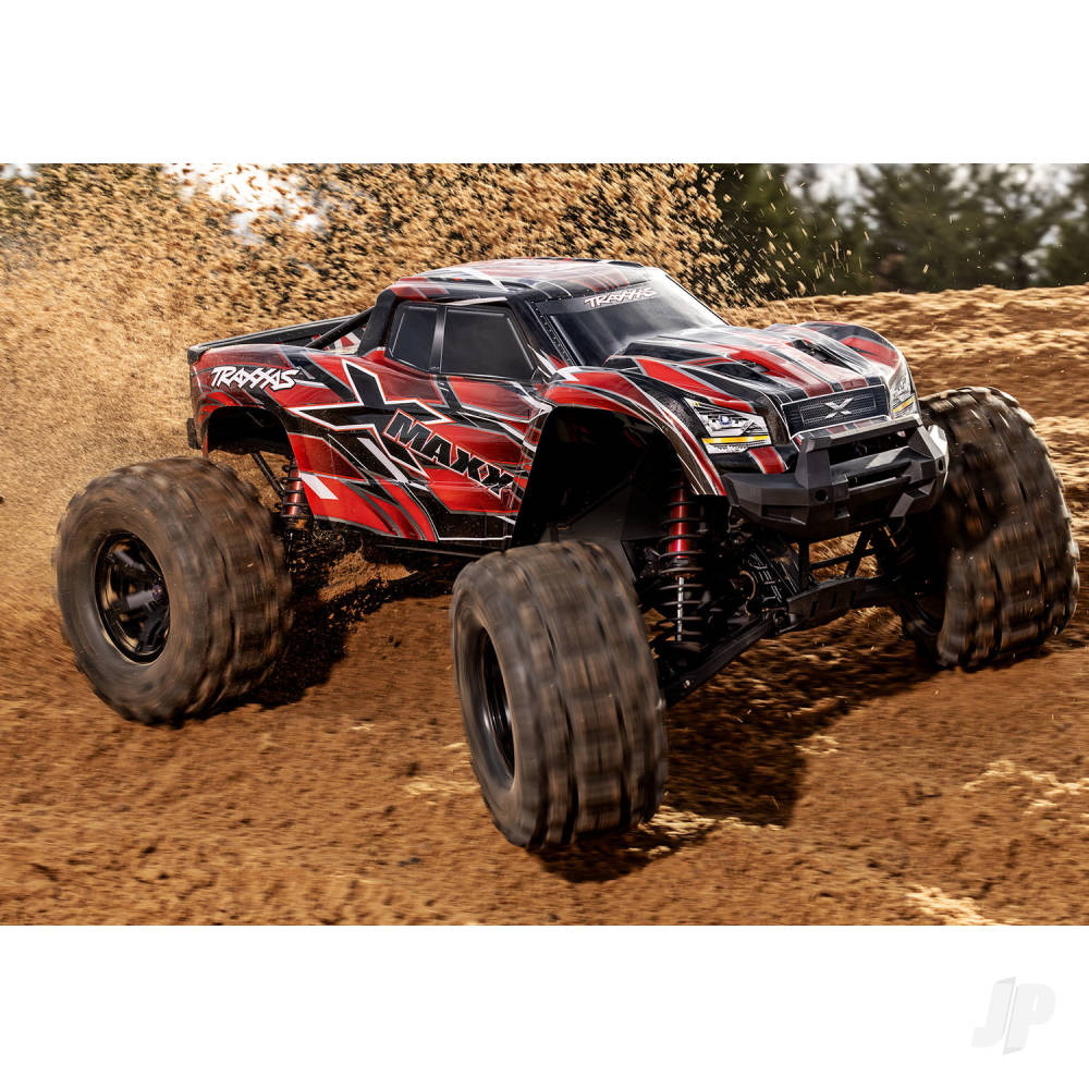 Traxxas X-Maxx Belted 1:6 8S 4WD Electric Monster Truck -Red (+ TQi 2-ch/VXL-8s/Velineon 1200XL/TSM Belted Tyres)