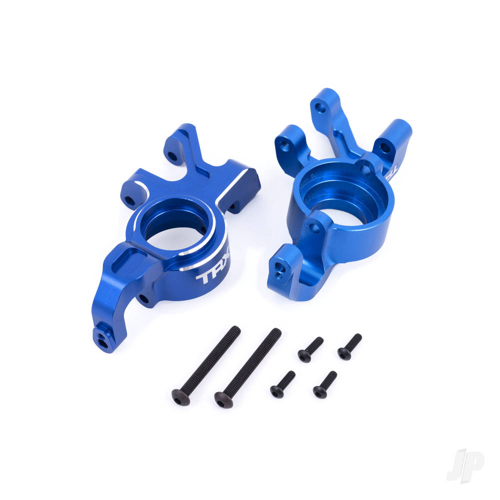 Steering blocks 6061-T6 aluminium (blue-anodised) left & right