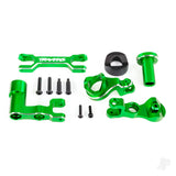 Steering bellcranks (left & right)/ drag link (6061-T6 aluminium green-anodised) (fits XRT)