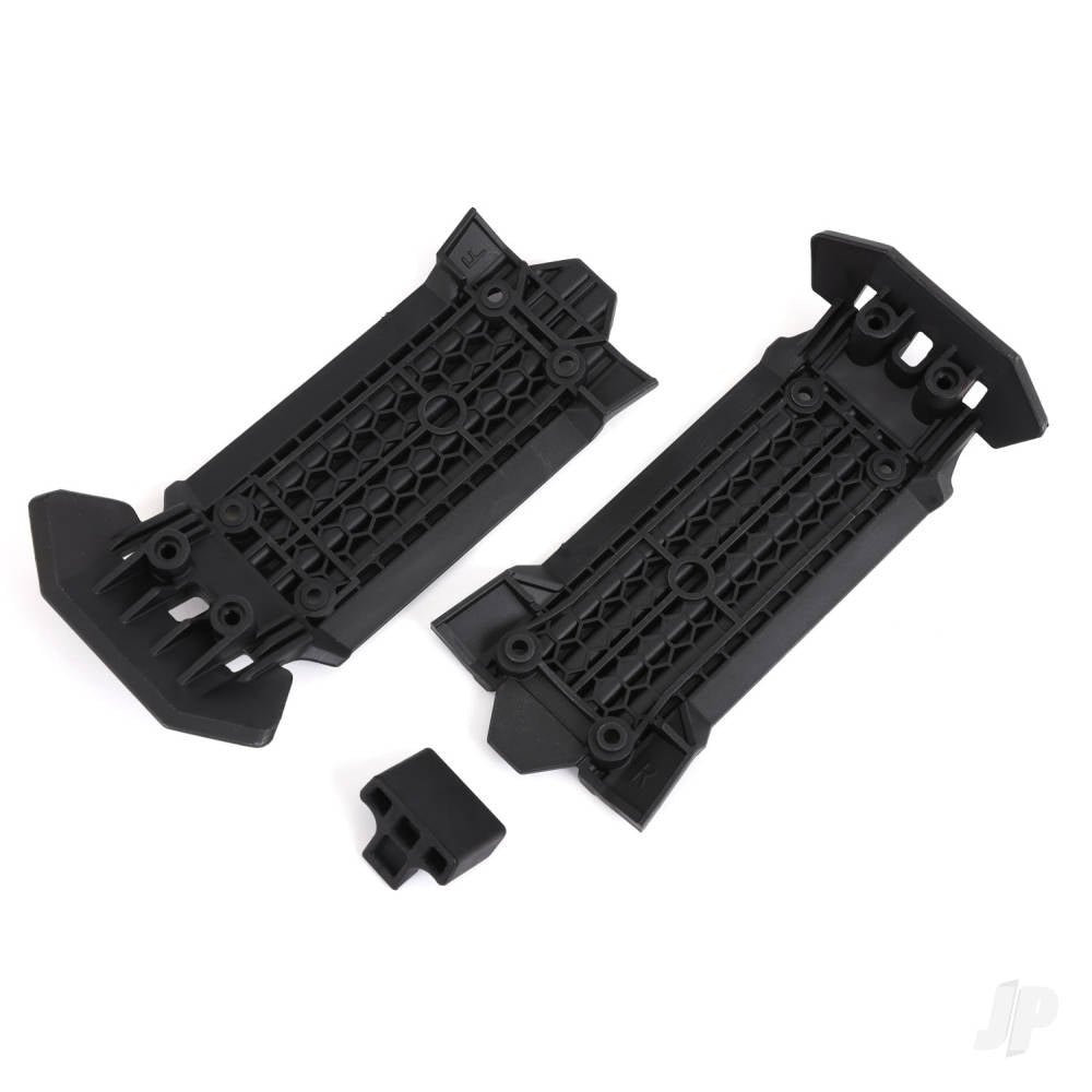 Skid plate front (1) rear (1)/ rubber impact cushion (1)