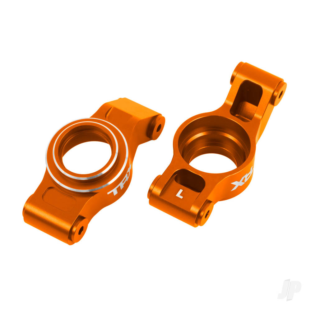 Carriers stub axle (orange-anodised 6061-T6 aluminium) (left & right)
