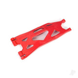 Suspension arm lower red (1) (left front or rear) (for use with #7895 X-Maxx WideMaxx suspension kit)