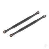 Toe links 202.5mm (187.5mm centre to Center) (black) (2) (for use with #7895 X-Maxx WideMaxx suspension kit)