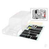 Body Land Rover Defender Clear (trimmed requires painting) (complete with ExoCage fuel canisters jack spare tyre mount & clipless mounting)