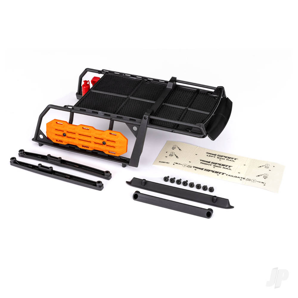 Expedition rack complete (includes traction boards shovel axe jack fire extinguisher fuel cans & mounting hardware) (fits #8111 8111R or 8213 series bodies)