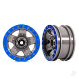 Wheels TRX-4 Sport 2.2 (gray blue beadlock style) (2)