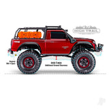 Traxxas TRX-4 Sport High Trail Edition 1:10 4WD Electric Trail Crawler - Metallic Red (+ TQi 4-ch/XL-5 HV/Titan 550)