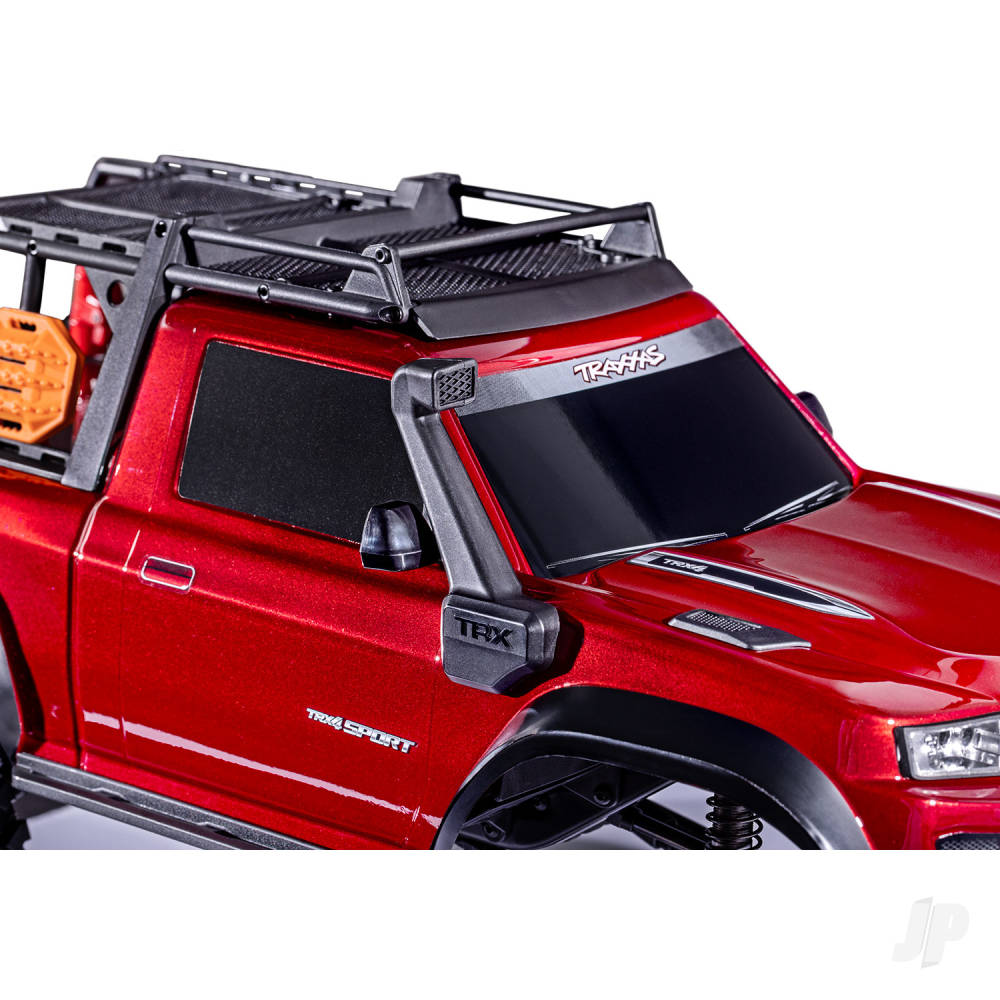 Traxxas TRX-4 Sport High Trail Edition 1:10 4WD Electric Trail Crawler - Metallic Red (+ TQi 4-ch/XL-5 HV/Titan 550)