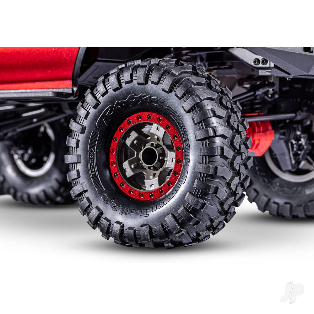 Traxxas TRX-4 Sport High Trail Edition 1:10 4WD Electric Trail Crawler - Metallic Red (+ TQi 4-ch/XL-5 HV/Titan 550)